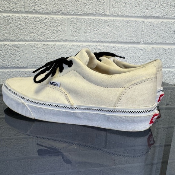 Vans Cream and Black Skate-Style Sneakers - Picture 10 of 14